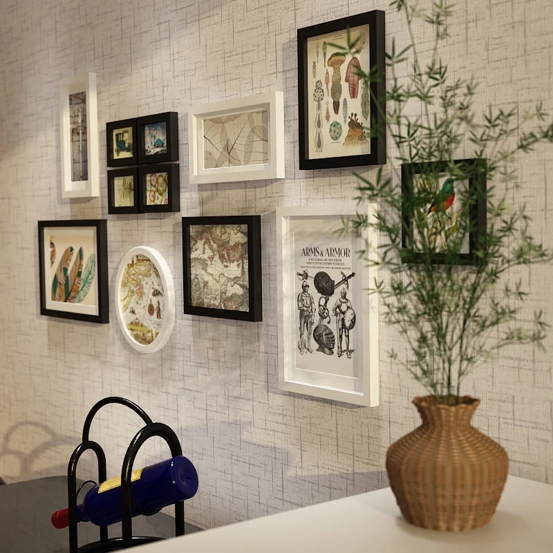 Wholesale modern home hotel studio background wall hanging decorative art frame sets