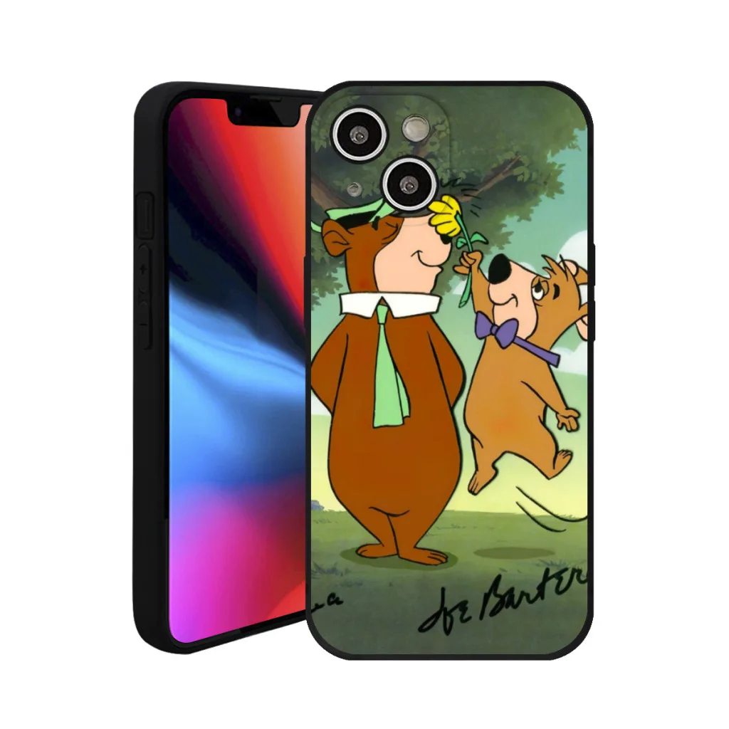 Phone Case For iPhone 15 Pro Max Silicone Shell Cute Yogi Bear