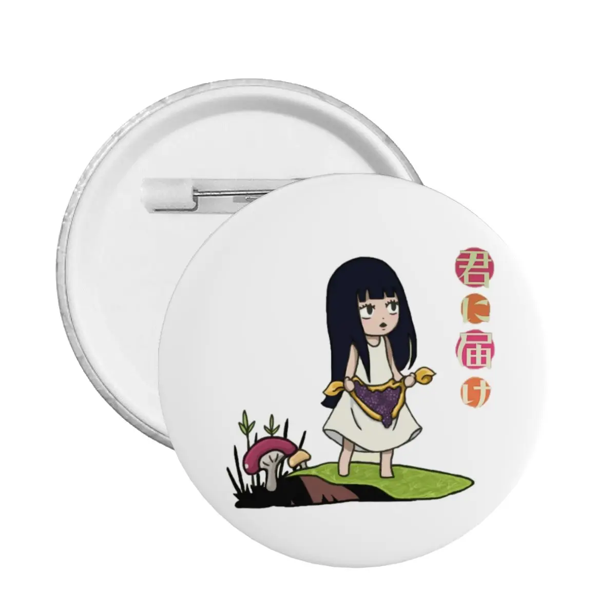 Kimi Ni Todoke Anime Pin Back Buttons for Bags Customizable Cartoon Girl Manga Badges Brooch Pinback