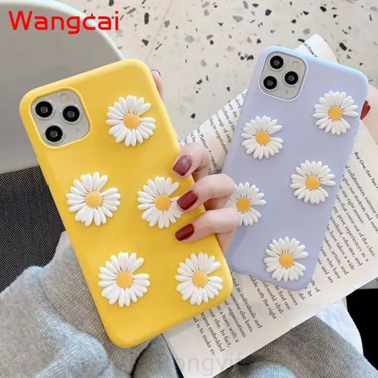 Real Flowers TPU Cover For Samsung Galaxy M52 M32 M51 M11 M01 M31S M31 A21S A31 M30s M21 A10s Case Little Daisies flower Cover