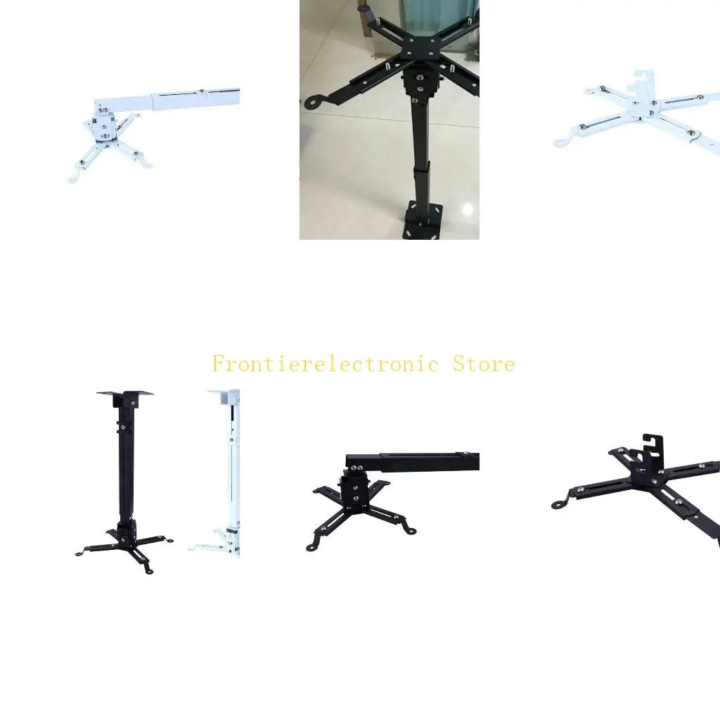 G8DB Adjustable Projector Mount Bracket 43-65cm Ceiling Wall Support 15kg Bear Weight