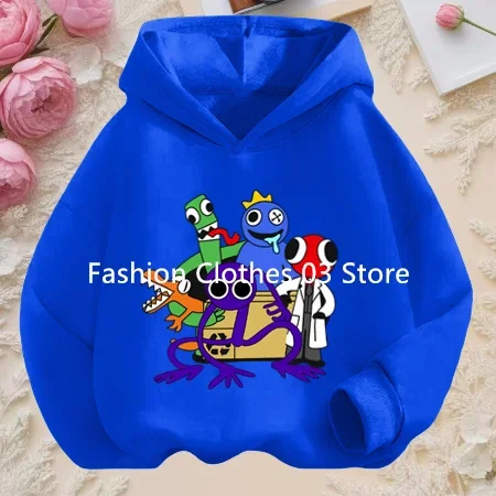 

2025 Rainbow Friends Cartoon Sports Full Charm Design Enfants Automne et hiver Coupe-vent Haute qualité Sweat à capuche à manch