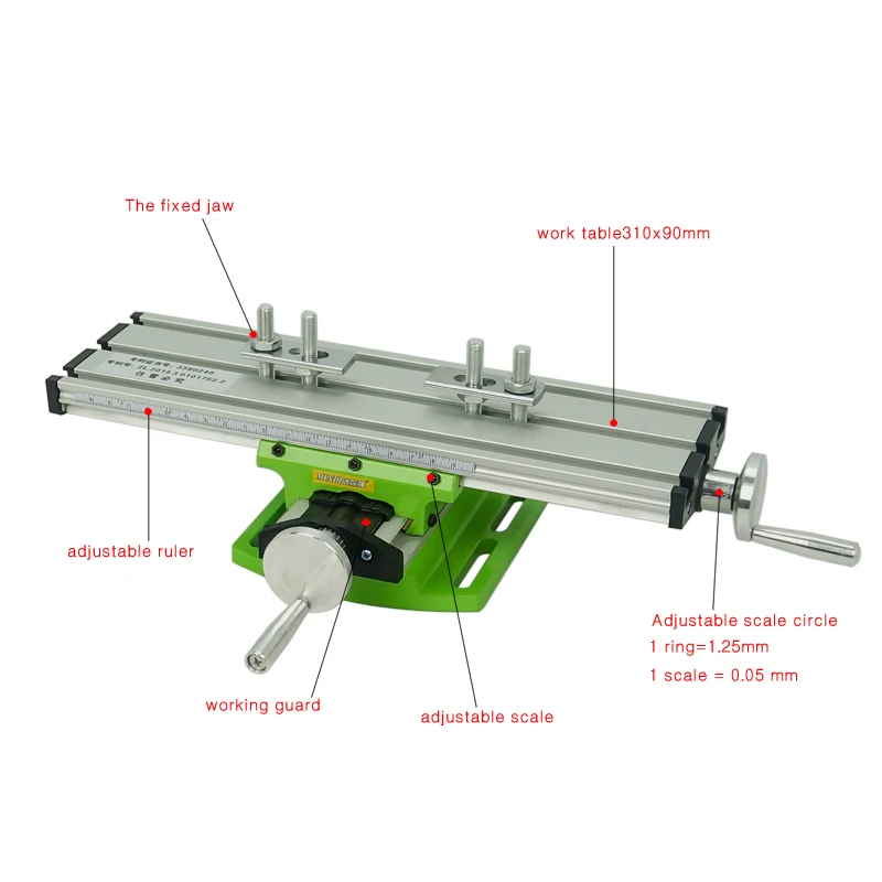 Micro precision LY6300 multifunctional milling machine table drilling fixture workbench X y axis adjustment coordinate workbench