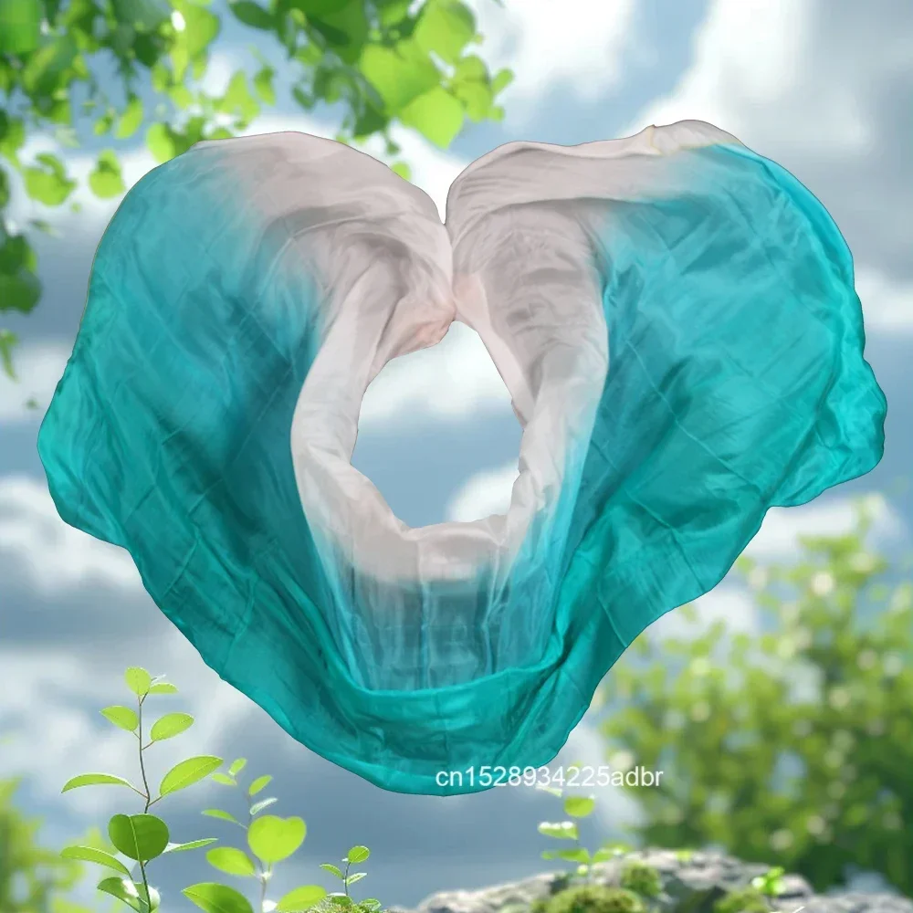 100% seda desempenho dança cor sólida textura clara xale véu de dança do ventre cachecol feminino acessórios de roupas personalização