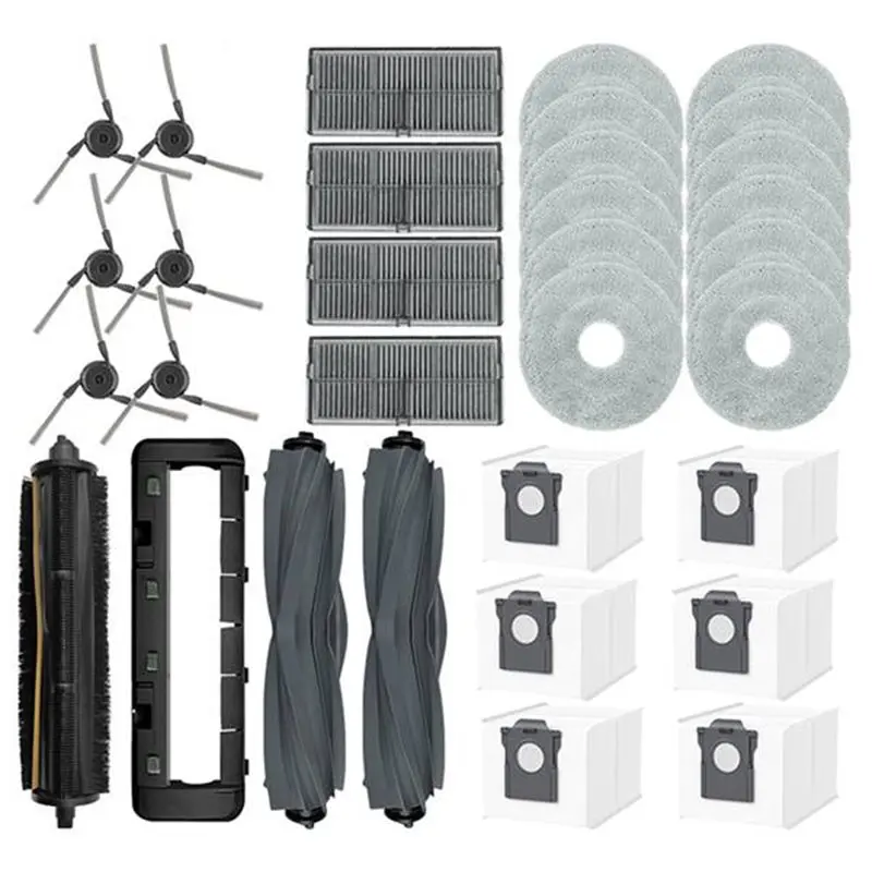 

Запасные части для MOVA P50 Pro Ultra/P50 Ultra - основная щетка, тканевая щетка для боковых панелей, мешок для сбора пыли, фильтр, аксессуары - A36R