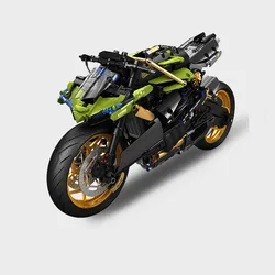 IN STOCK 1:5 1720pcs MOC Technik Creativity Motorcycle Building Blocks Bricks Model Assembling Toys for Boys Birthday Gift Set