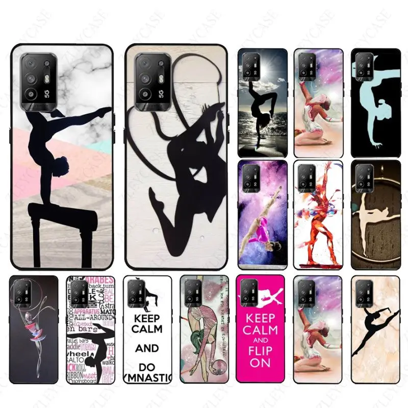 Love Gymnastics silhouette sports Phone cover For oppo Realme 8Pro 6PRO 6i 7pro 9i 9pro C11 C21Y C21 C25Y C25S C3 Q3S XT Cases