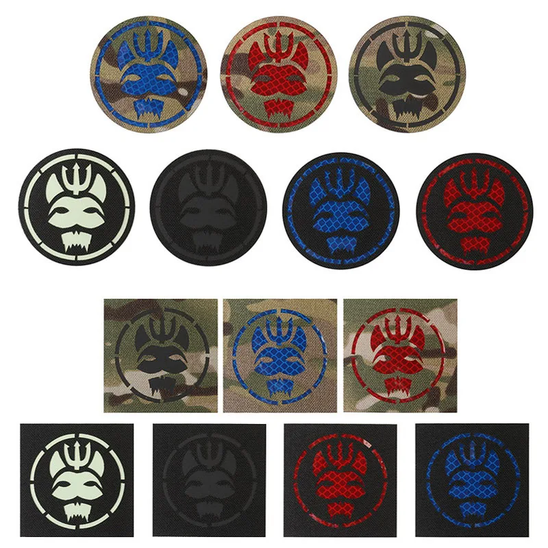 7colors Badges Hook IR Patches Tactical Sewing Clothes Patches Jackets Vests Uniforms Caps Backpacks