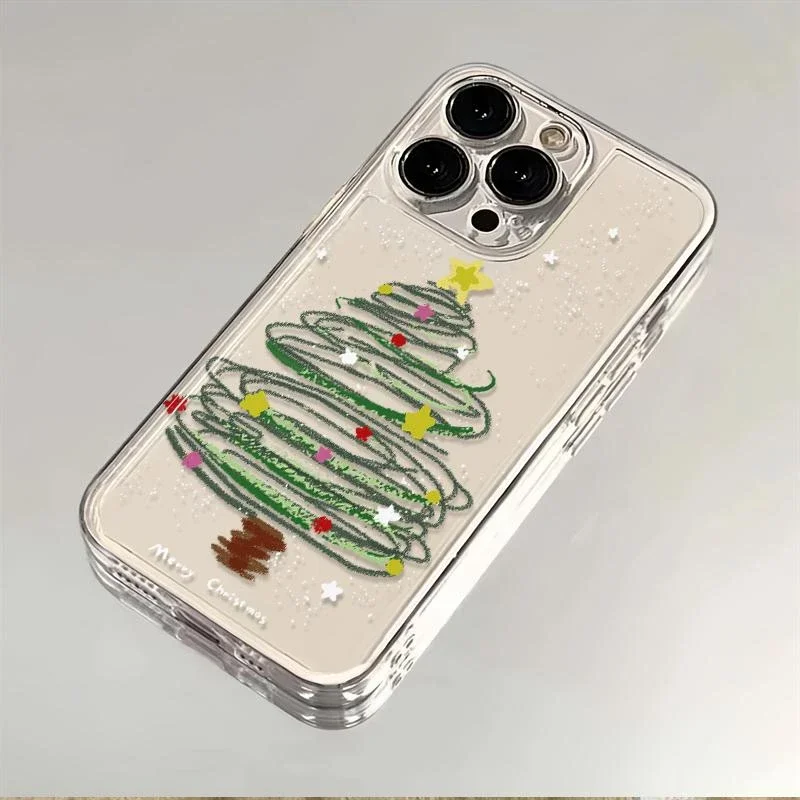 Christmas Tree Gift Casing For Huawei Honor 90 Lite X9A X8B Y9 2019 Nova 7 SE 7i 3i 9 SE Y9 Prime 2019 Funda Soft Clear Case