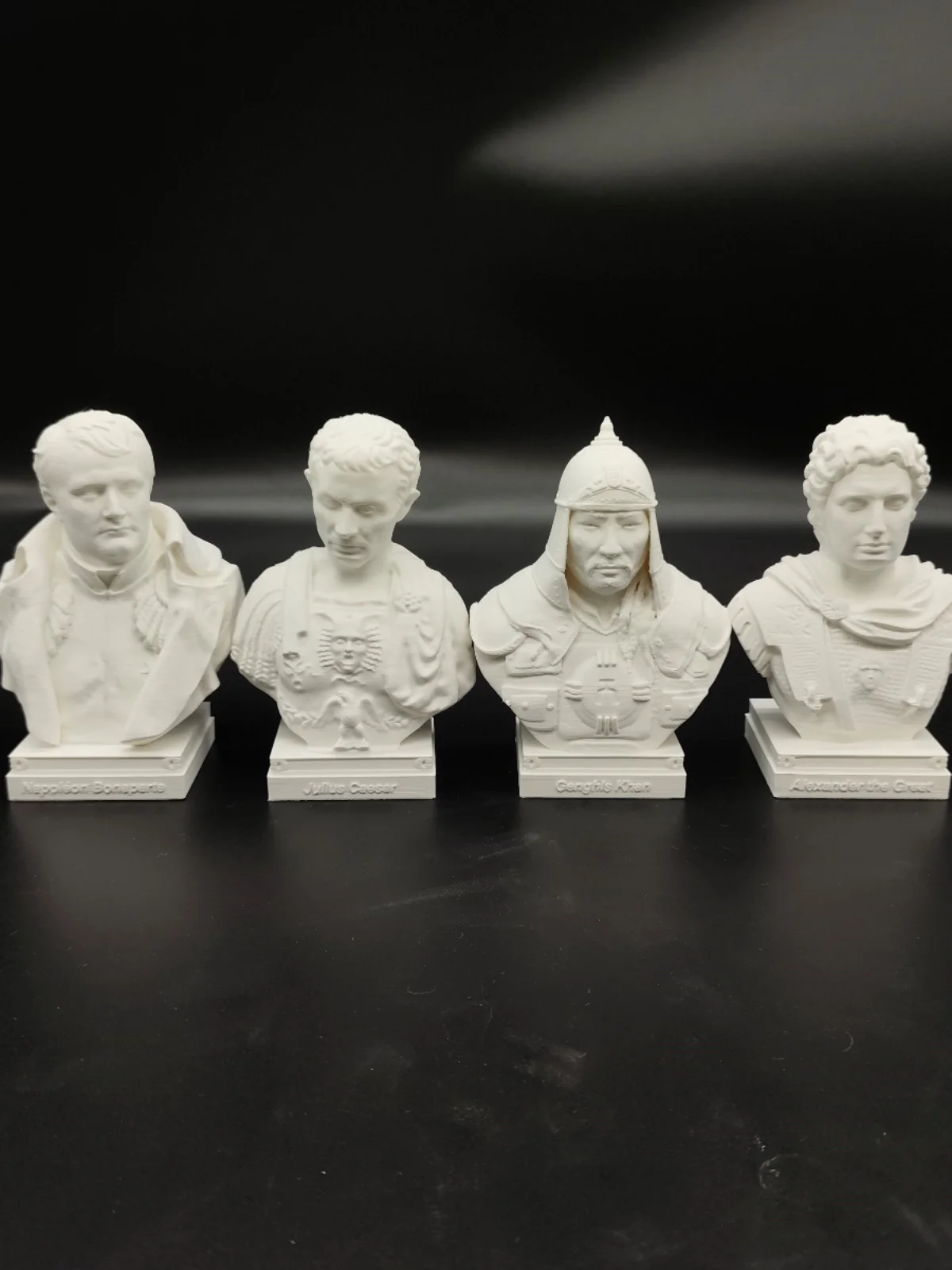 Alexander, Caesar, gengis Khan, ornamenti per statue di napoleone, modello di intonaco imitazione, decorazione in plastica retrò romana