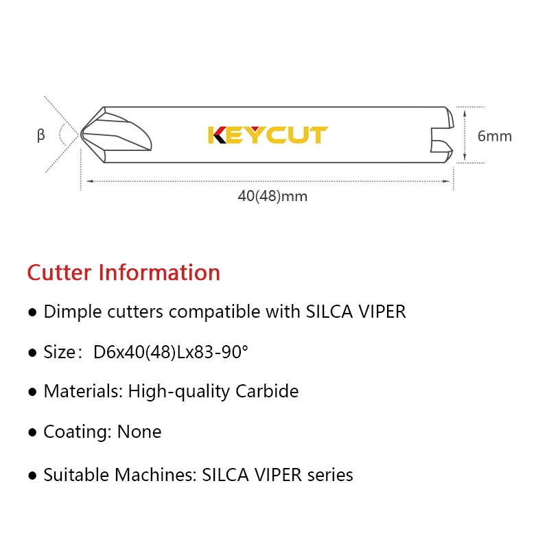 SILCA TRIAX Cutter W103 W104 W145 W153 W155 W205 Fits SILCA VIPER QUATTROCODE TRIAX QUATTRO TRIAX-e.code Key Machine