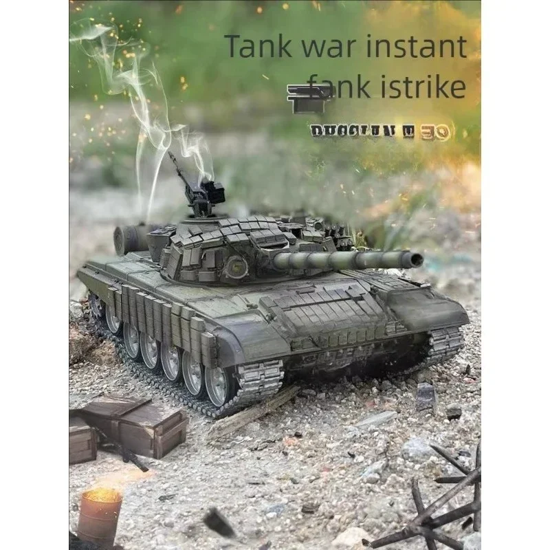 1/16 Remote Control Tank Large Tracked Armored Metal Electric Combat Off-Road Boy Toy Car