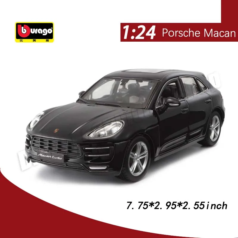 Bburago 1:24 Porsche Macan Alloy Car Model Toys Die-cast Car Model Decoration Miniature Car Collectible Gift Wholesale