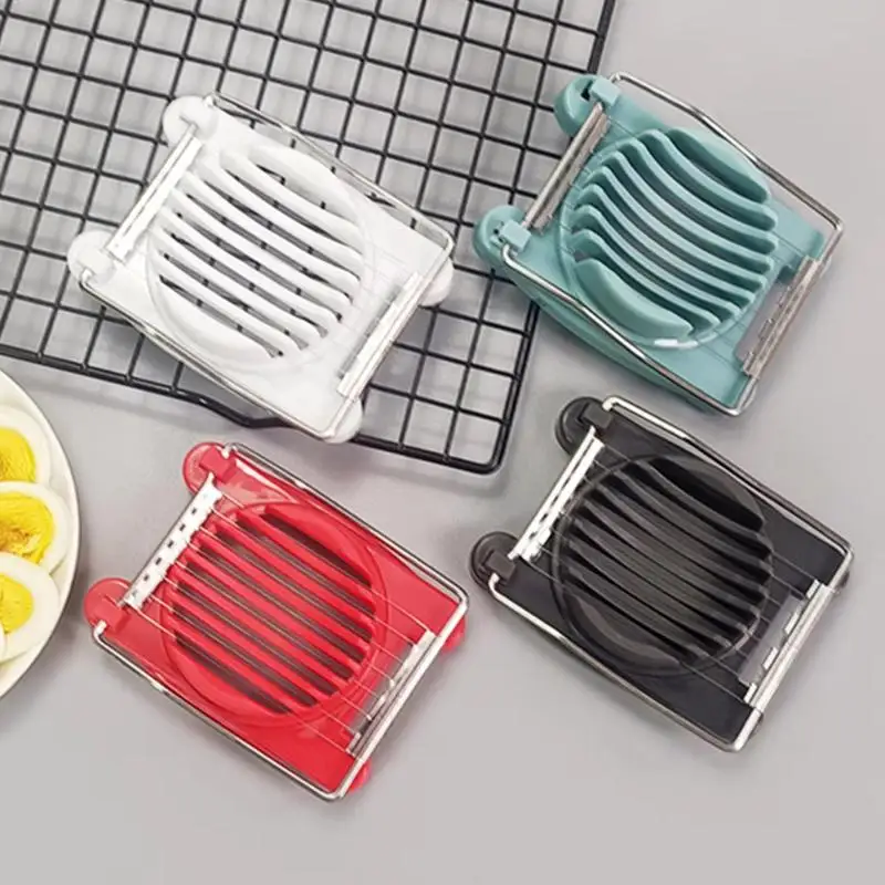 1Pcs Household Stainless Steel Egg Slicer & Divider, One Time Use Preserved Egg Cutter, Multifunctional Egg Cutting Tool