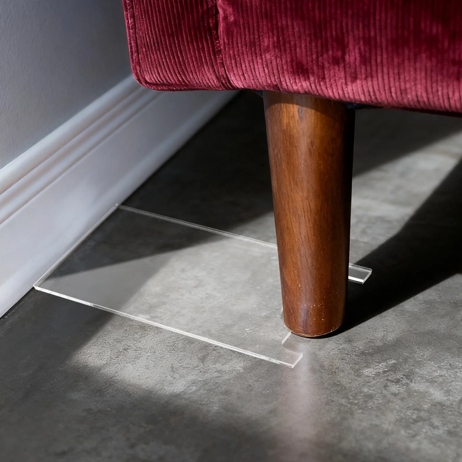 

1 set 1 Set Clear Furniture Wall Protector 5Mm Transparent Couch Bed Stopper Fire Safety Appliance Spacer Sofa Wall Spacer For