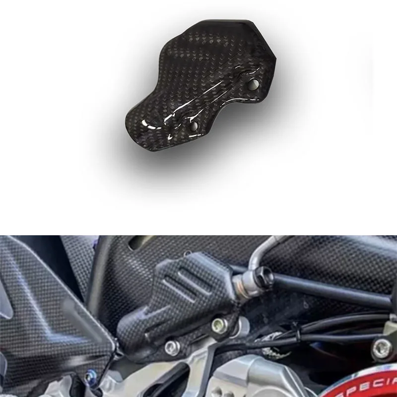 

Carbon Fiber Rear Brake Pump Cover For DUCATI Panigale V4 S R V2 899 959 1199 1299 Streetfighter V4/S Protection Cap