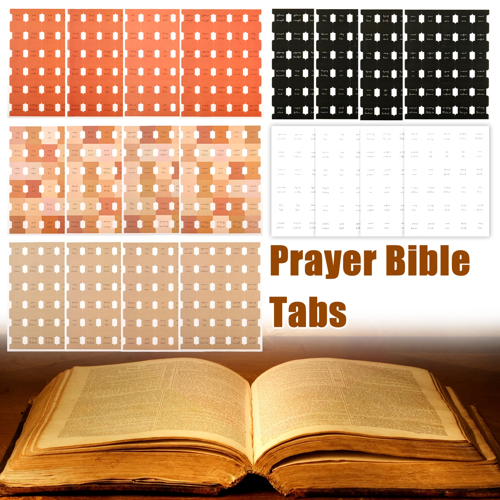 2/3Pcs Prayer Bible Tabs Easy to Use Bible Index Tabs Bible Tabs Stickers Multicolour Bible Chapter Tabs Bible Tabs Bible Study
