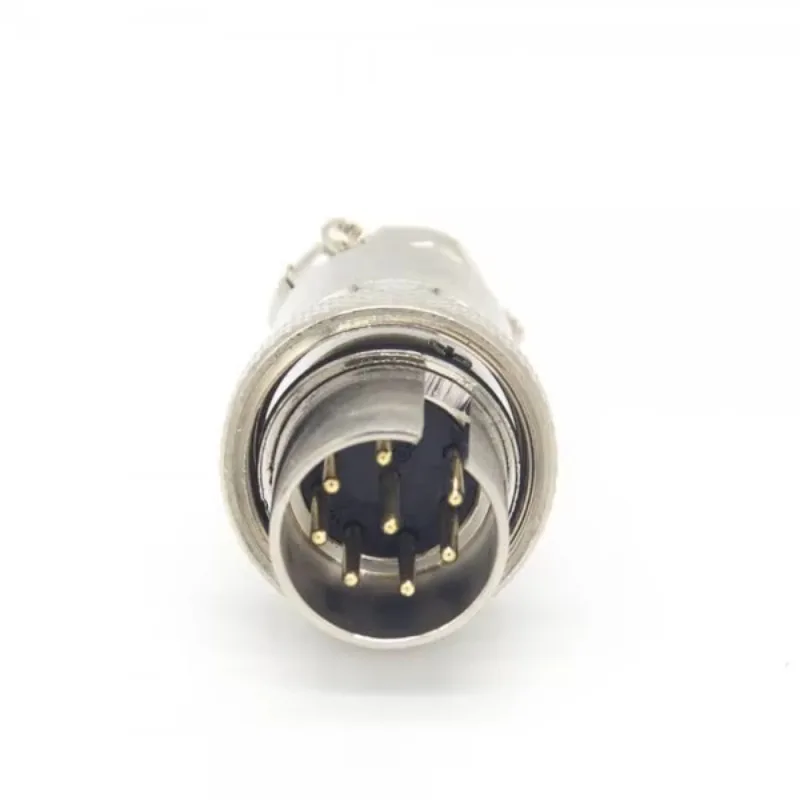 10PCS GX16 8-pin reverse male cable plug female panel mounting receptacle circular connector for reverse panel mounting