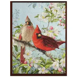 Two Little Birds Patterns Counted Cross Stitch 11CT 14CT 18CT DIY Handmade Chinese Cross Stitch Kits Embroidery Needlework Sets