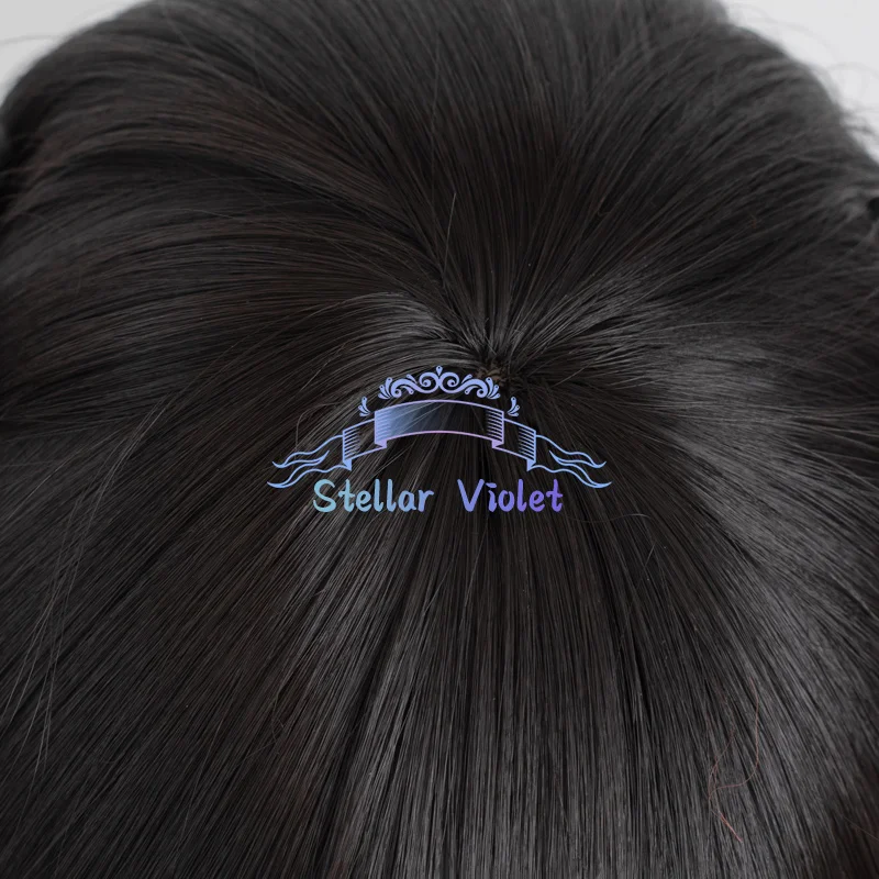 أنيمي بطاقة الآسر ساكورا ميلينغ لي شعر مستعار تأثيري أسود 80 سنتيمتر ذيل حصان مقاومة للحرارة الاصطناعية الشعر أنيمي شعر مستعار للحفلات + غطاء شعر مستعار