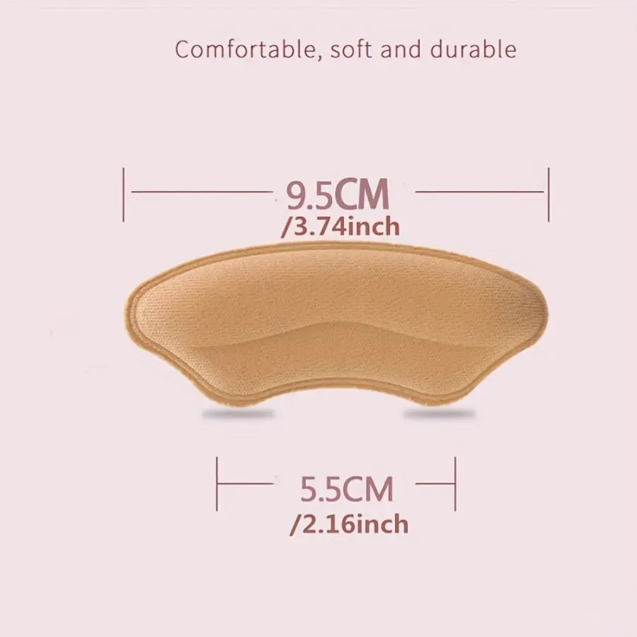 4/8PCS Self-Adhesive Heel Pads Anti-Slip Heel Inserts Shoe Heel Protectors for Too Big Shoes, Improve Fit & Comfort