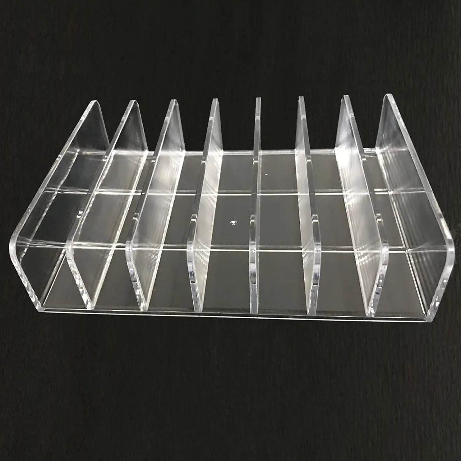 Clear Acrylic DVD/CD Storage Box CD Holder - CD Tray Holds up to 14 CD Cases for Media Shelf Storage and Organization for Counte