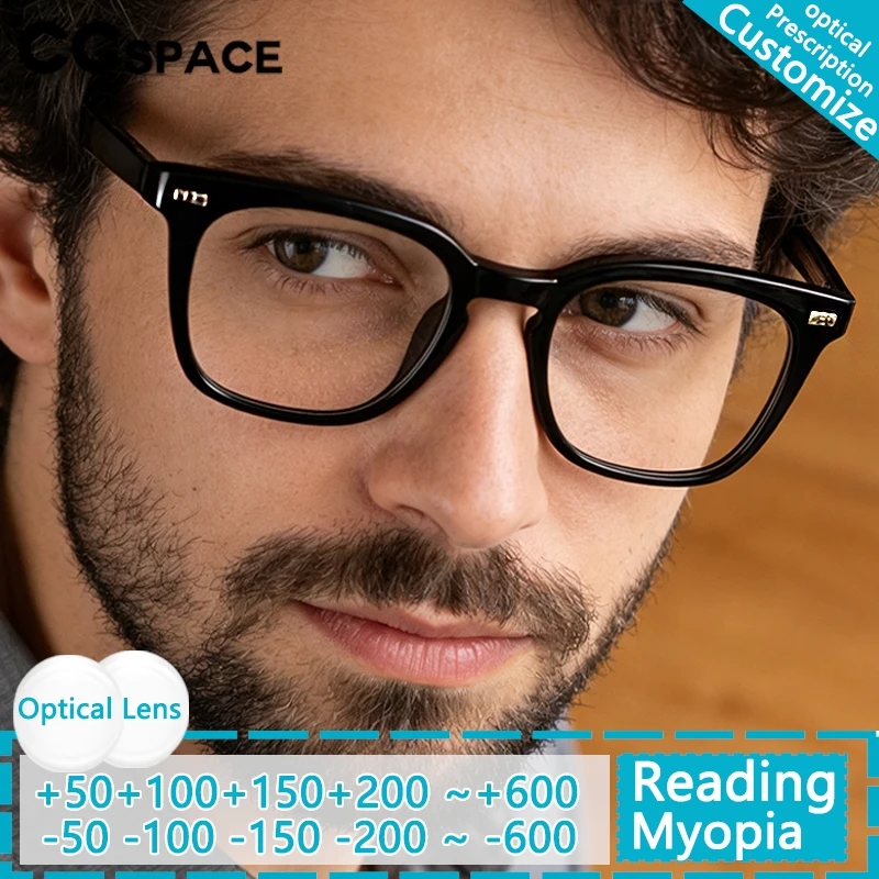 

Квадратная оправа с заклепками, женские очки для чтения, блокирующие синий свет, ретро мужские очки для близорукости, линзы по рецепту, очки