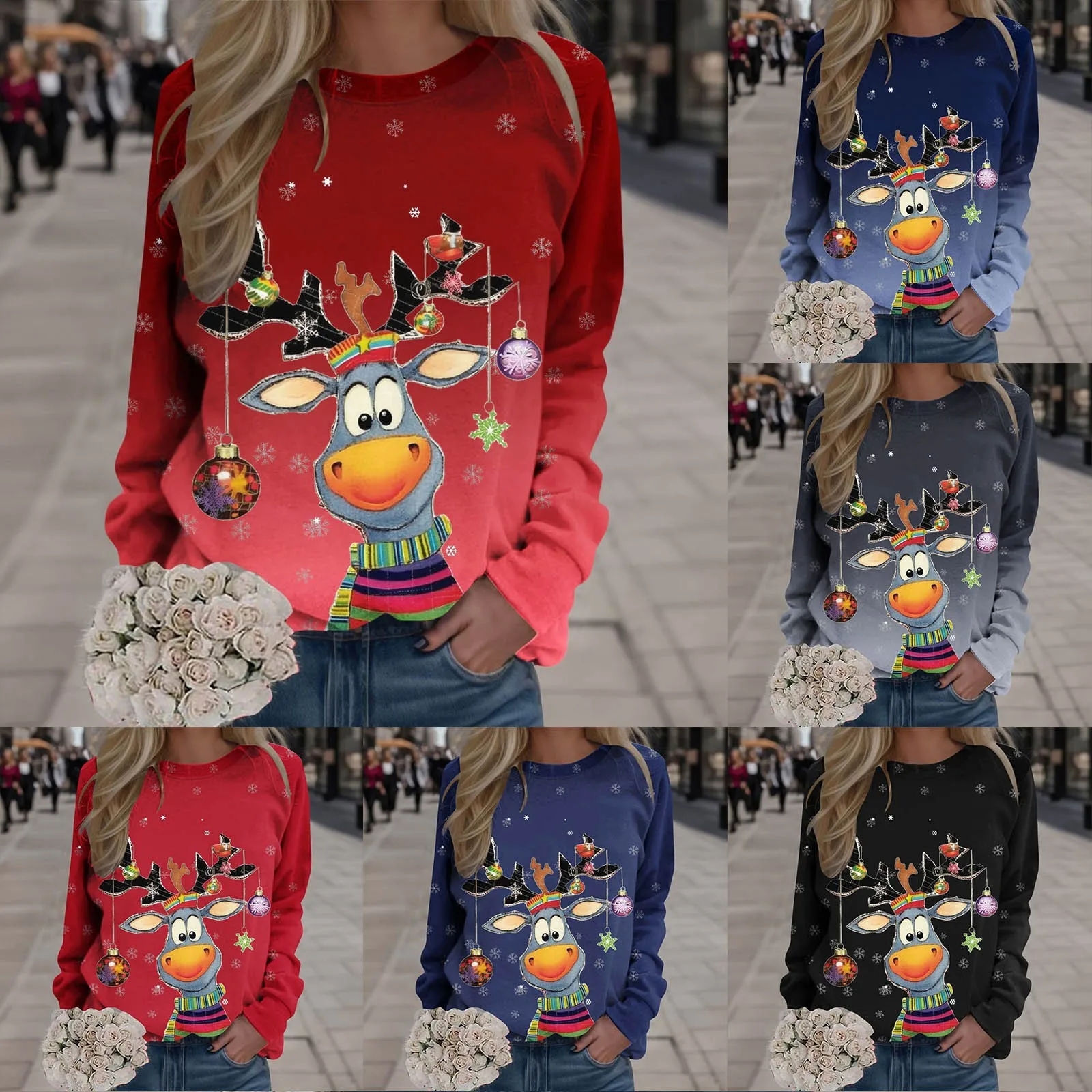 

Women'S Solid Color Round Neck Oversized Womens Sweaters Zip Women's Sweatshirts Hoodie with Pockets Thin Hoodie Women