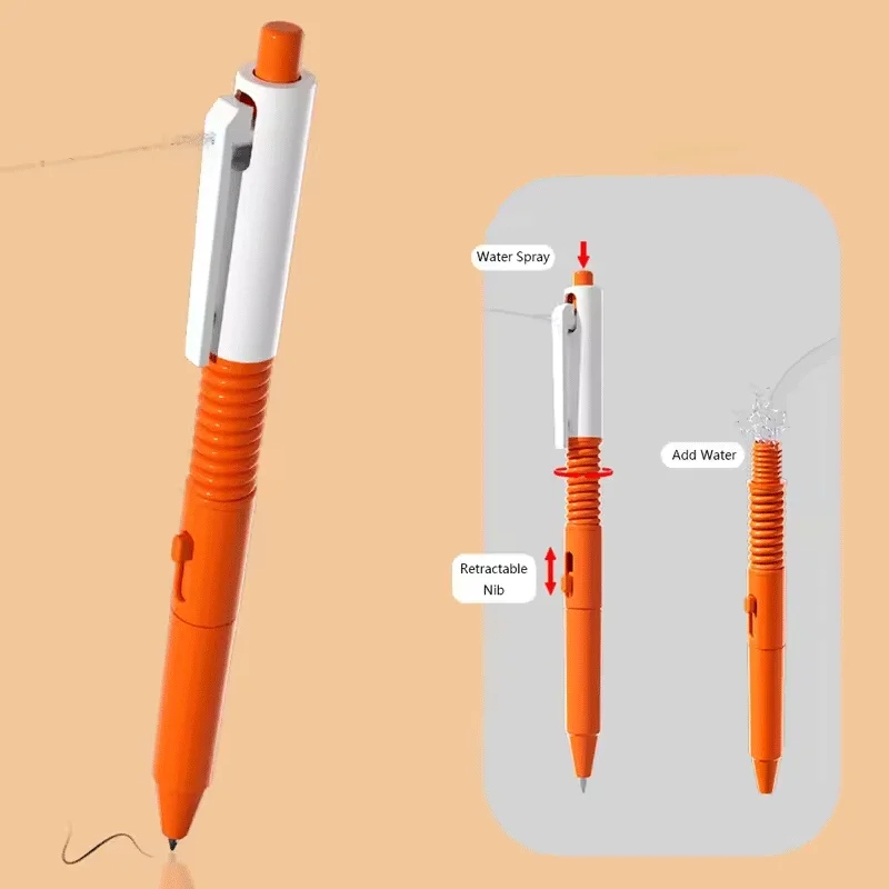 1/3/5 قطعة المزحة قلم حبر جاف الجدة محاكاة ساخرة رذاذ الماء وظيفة قلم توقيع الحرم الجامعي المزحة رذاذ الماء للكتابة القلم اللعب هدية #4