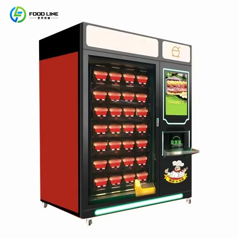 Hot Food Vending Machine Featuring SDK Interface Fully‑Auto Meal Dispenser for Enterprise Staff Canteen Customized