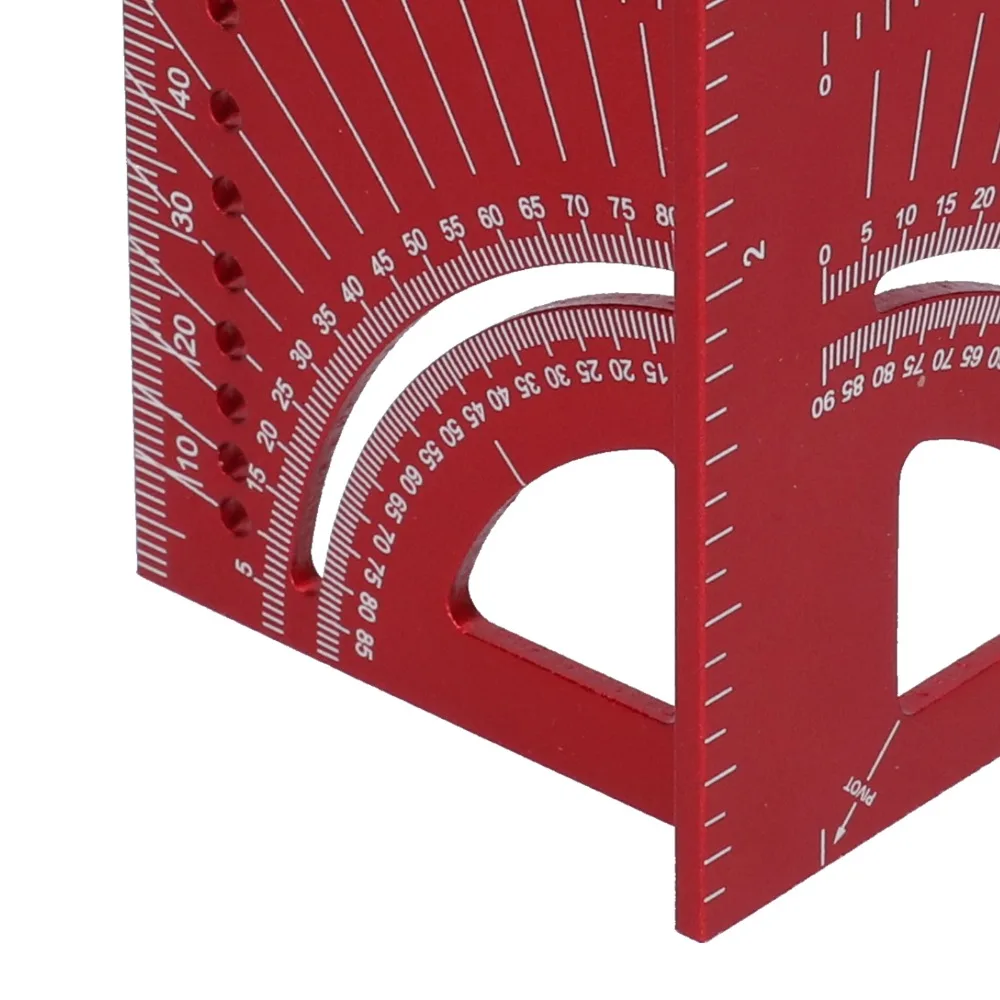 

Aluminum Alloy 3D Multi-Angle Measuring Ruler 6.6 Inch Size 45 and 90 Degree Woodworking Square Gauge High-Precision Measurement