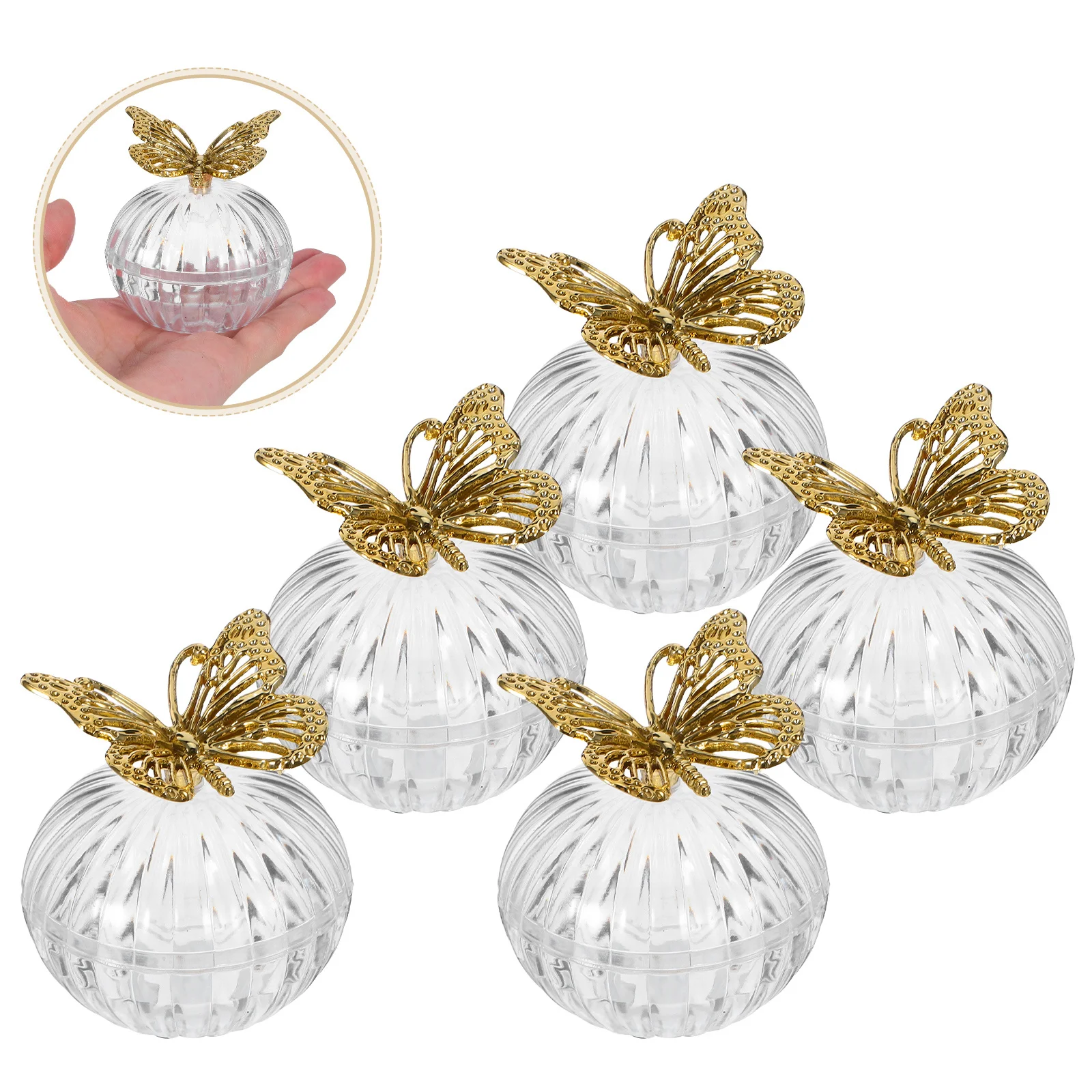 

12 Pcs Wedding Favour Candy Boxes Chocolate Storage Containers Plastic Party Favors