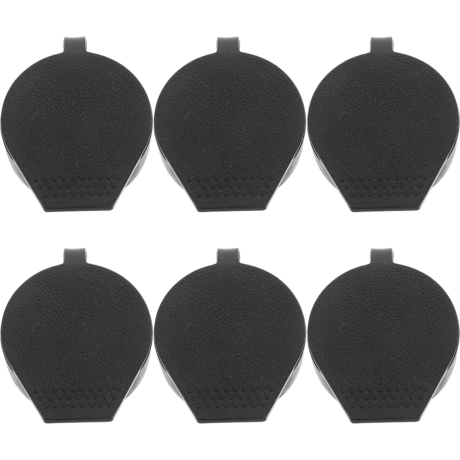 

6pcs Waterproof Cover Black Plastic Oval Hole Cover For Distribution Box Switch Cabinet Cam Lock Protection 22X19Mm Rainproof