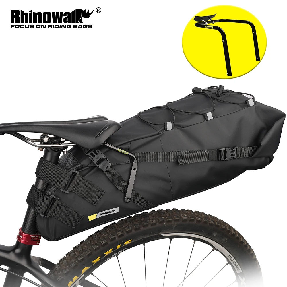 Rhinowalk Bike Pannier BagTail Seat Saddle Bag Bracket Rack 5L-13L Portable Bracket Luggage Rack Bike Accessories