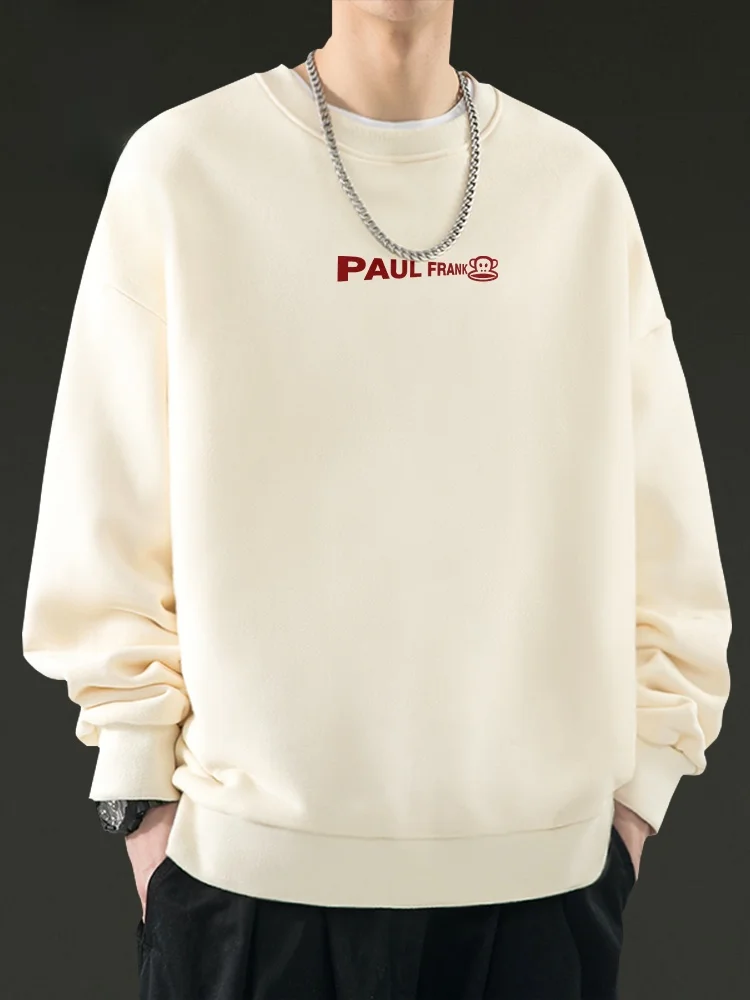 

Men's Long Sve round Ne Sweatirt Spring 2026 New Sle Trendy Monkey Print Comfortable Breathable Cotton Blend