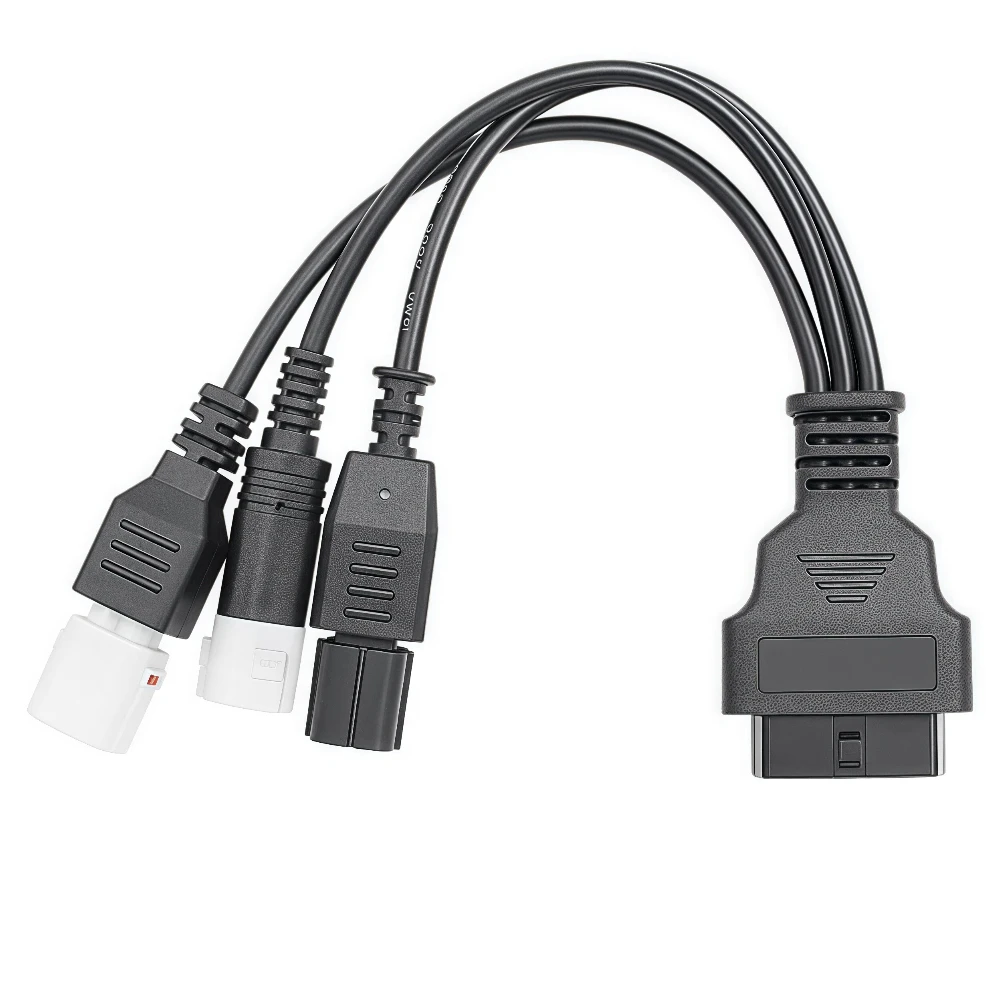 OBD2 Cable Adapter For  3/4 Pin And Honda 6 Pin To 16 Pin Motorcycles Motorcycle OBDII Connection Cable Diagnostic Tool