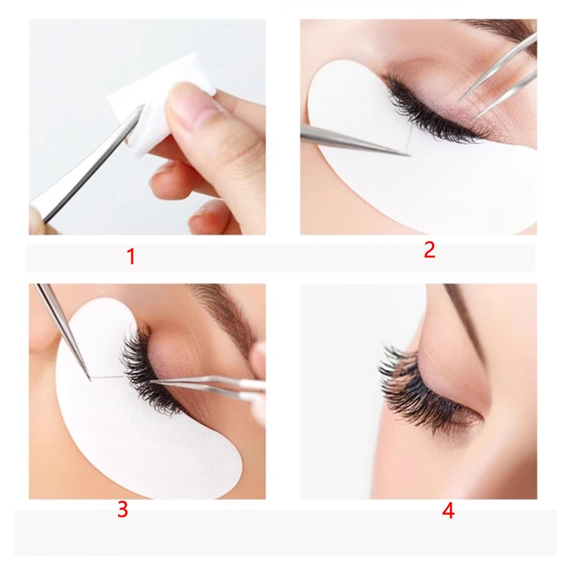 Durable Fine Point Lash Tweezers Stainless Steel Material Essential Hand Tool For Professional Eyelash Extension Artists