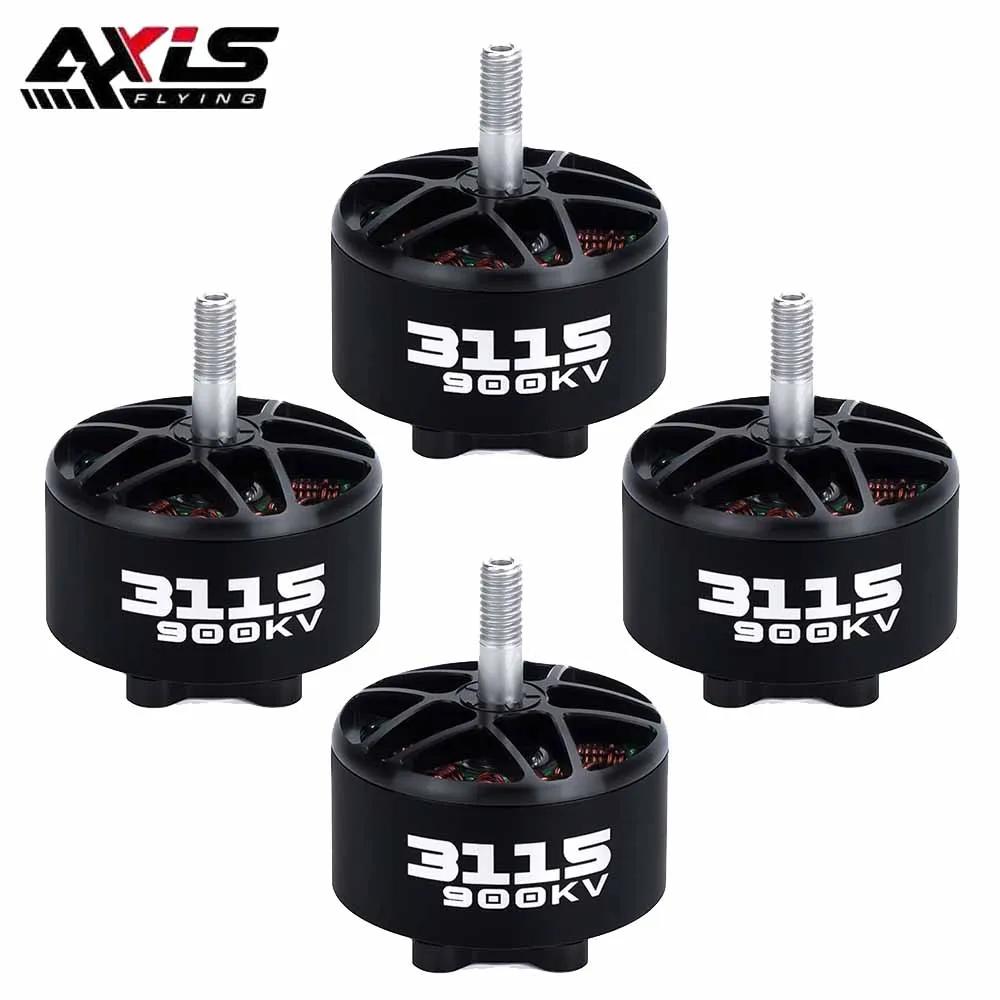 

4 шт. AxisFlying AZ3115 3115 900KV бесщеточный двигатель 3-6S для дрона Cinelifter дальнего действия 8-10 дюймов