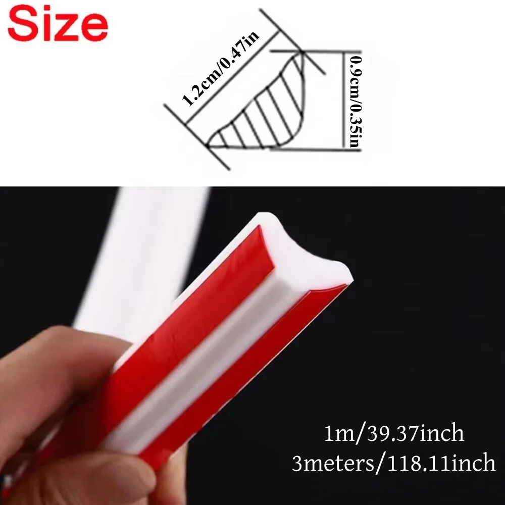 1PC 1/3meters Self-adhesive Wall Inner Corner Line Molding Caulk Ceiling Internal Corner Skirting Line Edge Trim Strip DIY Home