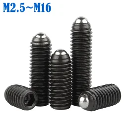 Black Grade12.9 Alloy steel M2.5 M3 M4 M5 M6 M8 M10 M12 M16 WaveBall Positioning Ball Steel Ball Spring Ball Plug Fixed Plunger