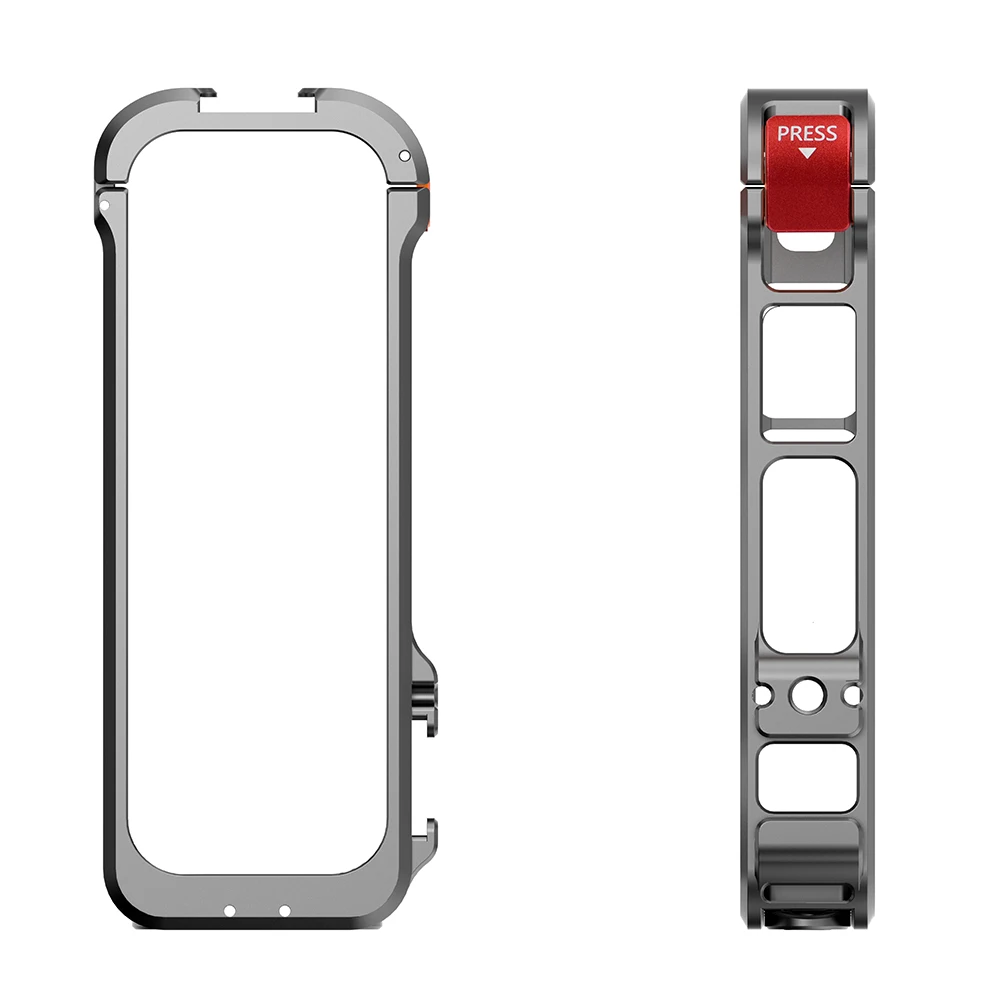 Защитная рамка для Insta360 X4, металлический прочный корпус с креплением холодного башмака, алюминиевый сплав, кроличья клетка, аксессуары для камеры