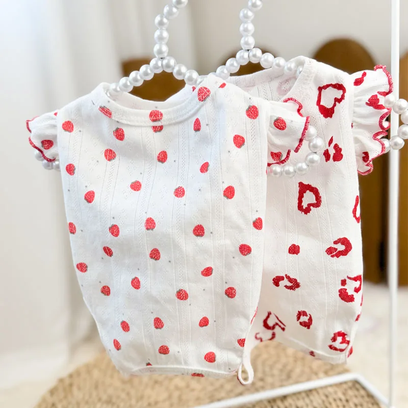 Pijama estampado overol para perros pequeños verano Yorkie cachorros