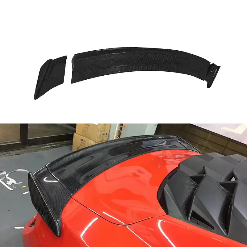 

Carbon fiber rear spoiler fixed wind wing car modification parts for Ford Mustang rear wing Mustang modification 2015-2022