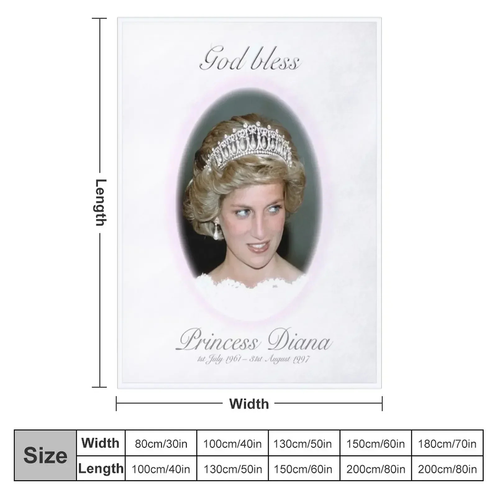 God Bless Princess Diana - Remembrance Throw Blanket Comforter Luxury Thicken For Sofa Thin Fashion Sofas Thins Blankets