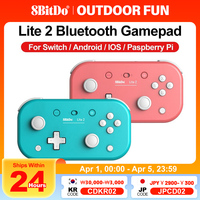 8BitDo Gamepads for Nintendo Switch Controller Lite 2 Controle for Raspberry Pi Android iOS iPadOS tvOS macOS Turtbo function