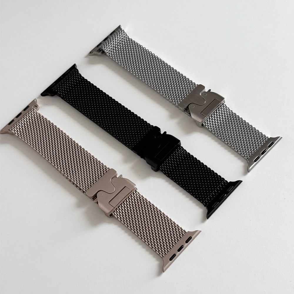 Strap for Apple watch Ultra 2 band 49mm 46mm 45mm 42mm 44mm 42mm Stainless steel correa bracelet iWatch Series 10 9 8 7 6 5 SE 4