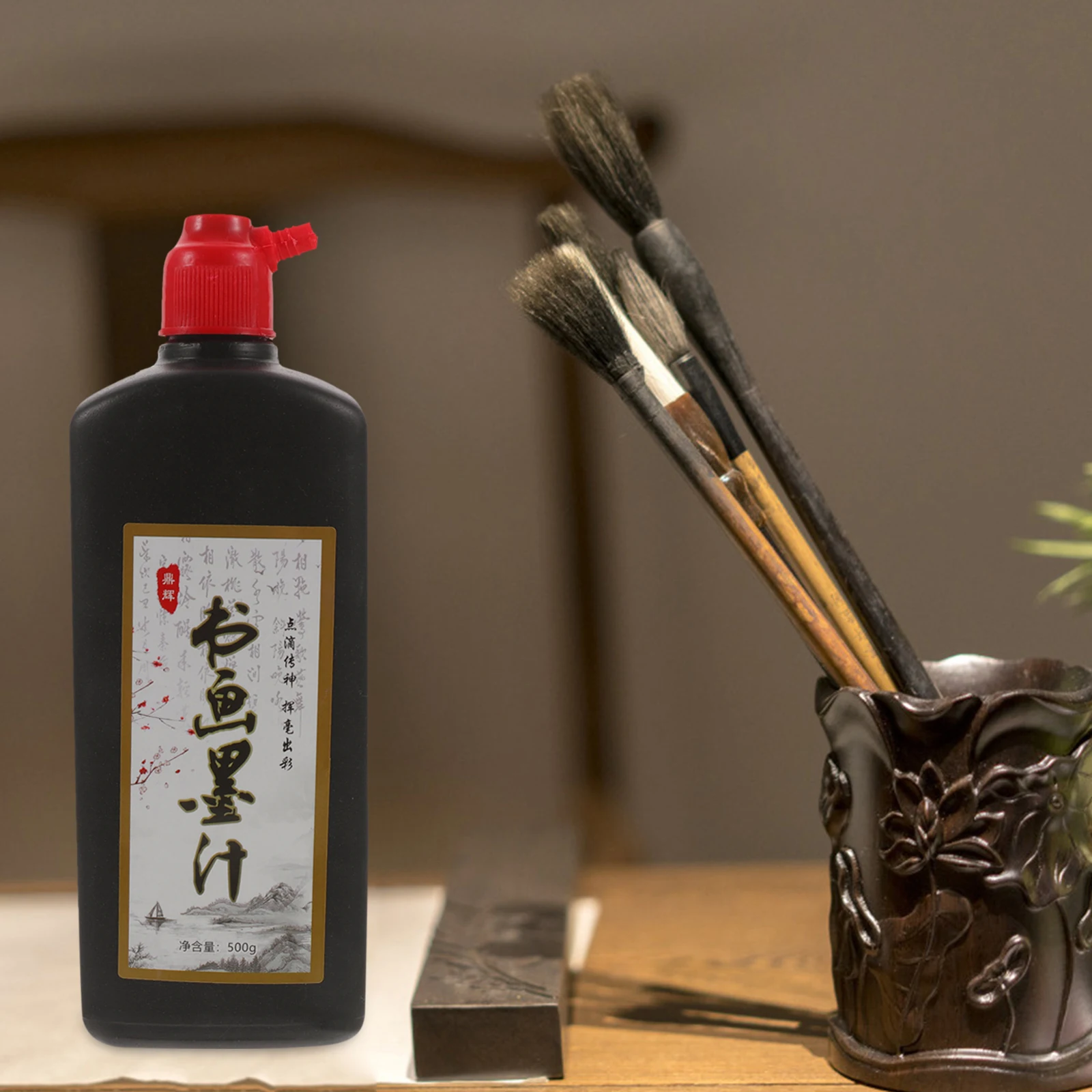 

2pcs Calligraphy Chinese Four Precious Articles In Study Sanctum Supplies Home For Writing Cards Scrapbook Decoration Painting