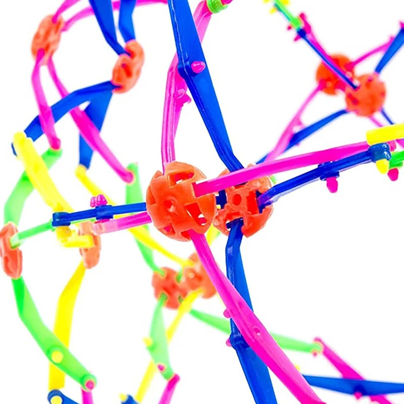 New 1/2pcs Expandable Magic Ball Large Retractable Ball Toy Stress Relief Breathing Ball Colorful Magic Toy Yoga Relaxation Gift