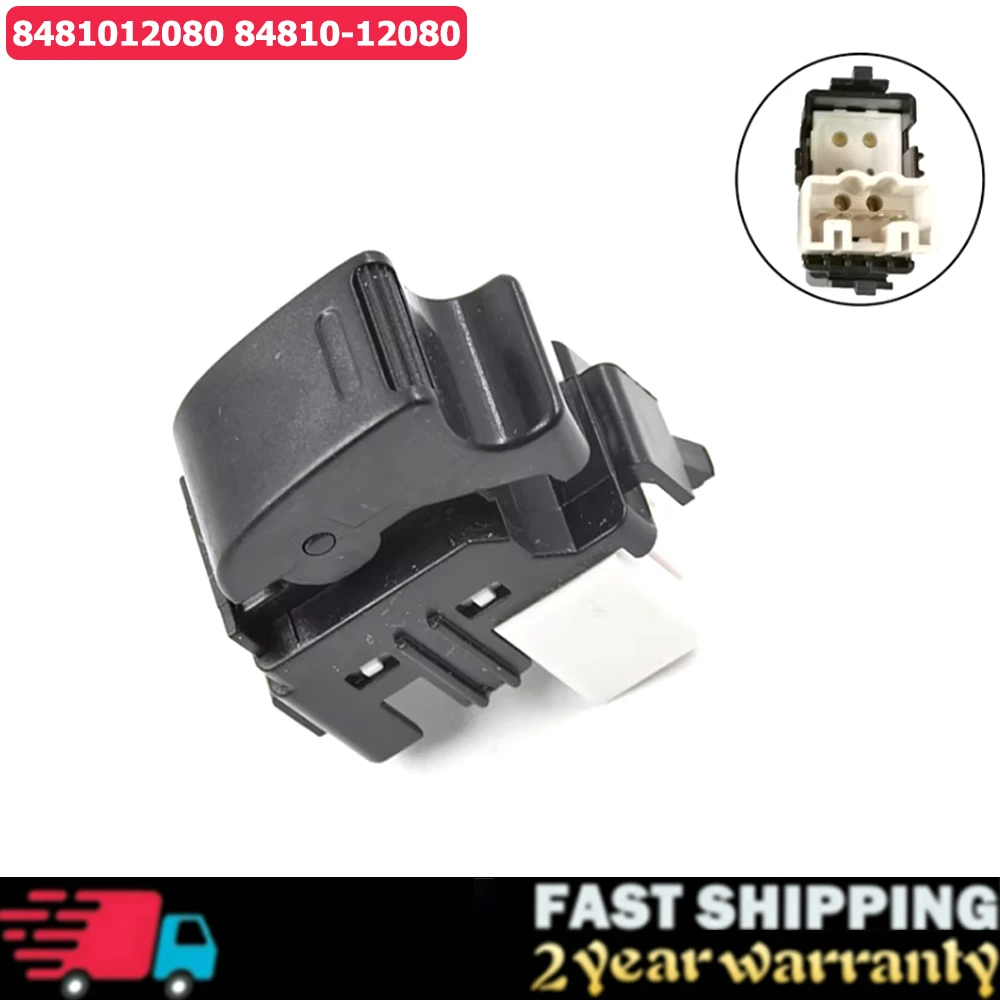Interruptor da janela do carro para Toyota Yaris Vios Corolla Prius Coroa RAV4 Hilux Hiace, dianteiro direito 8481012080, 84810-12080