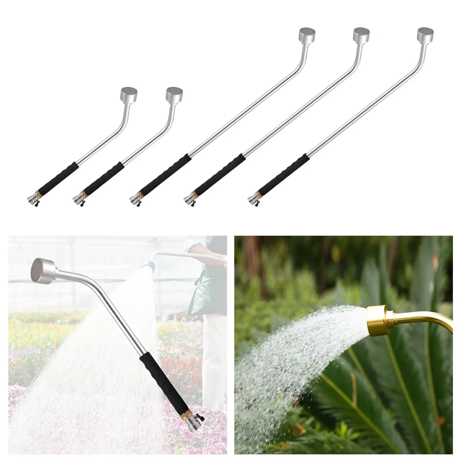 

Garden Wand Comfortable Handle Thumb Flow Control Vegetables Flower Bed Shrubs Yard Garden Hose Wand Water Wand Sprayer Wand